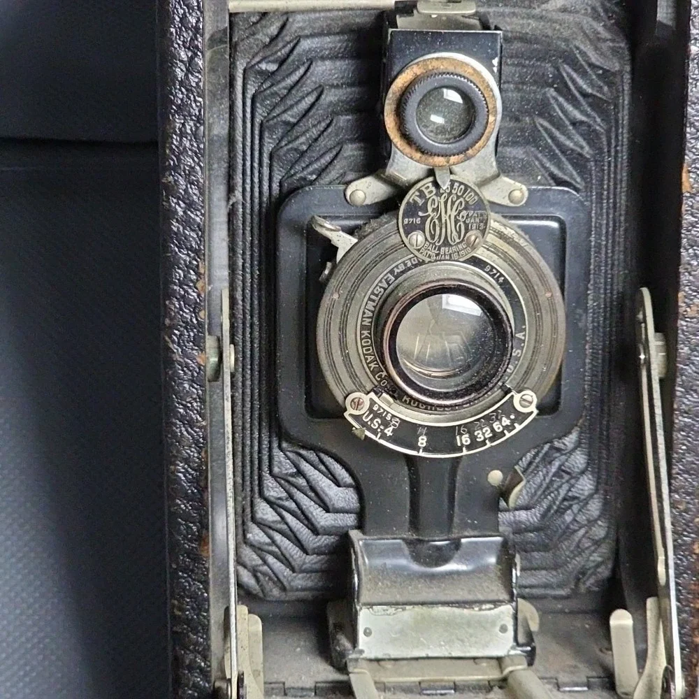 Kodak No 1A Pocket‎ Folding Camera Junior Pat. 07 08 1913 Bellow Antique Clean